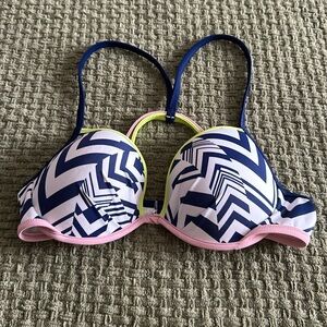 Victoria’s Secret White And Blue Women’s Bras Size 34D